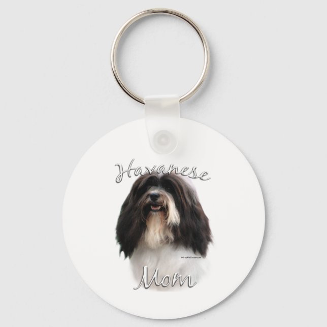 Havanese Mom 2 Keychain (Front)