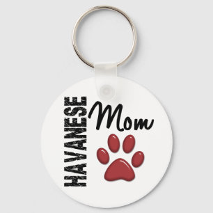 Havanese Mom 2 Keychain