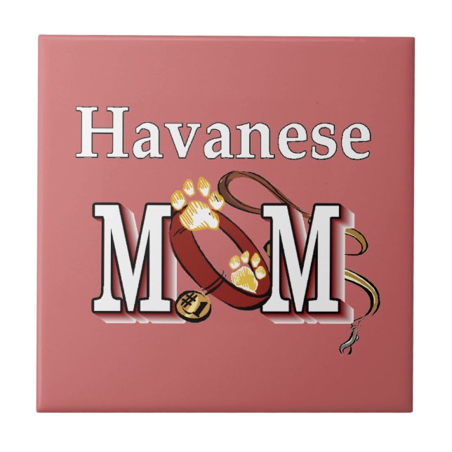 Havanese Mom Tile (Front)
