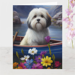 Havanese on a Paddle: A Scenic Adventure Card