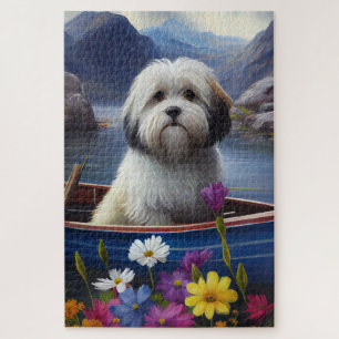 Havanese on a Paddle: A Scenic Adventure Jigsaw Puzzle