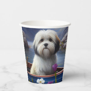 Havanese on a Paddle: A Scenic Adventure Paper Cups