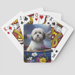 Havanese on a Paddle: A Scenic Adventure Playing Cards