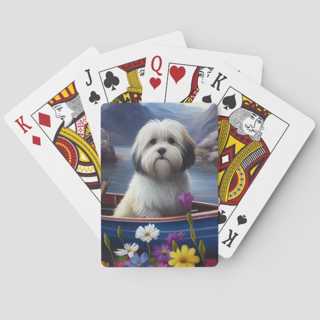 Havanese on a Paddle: A Scenic Adventure Playing Cards (Back)