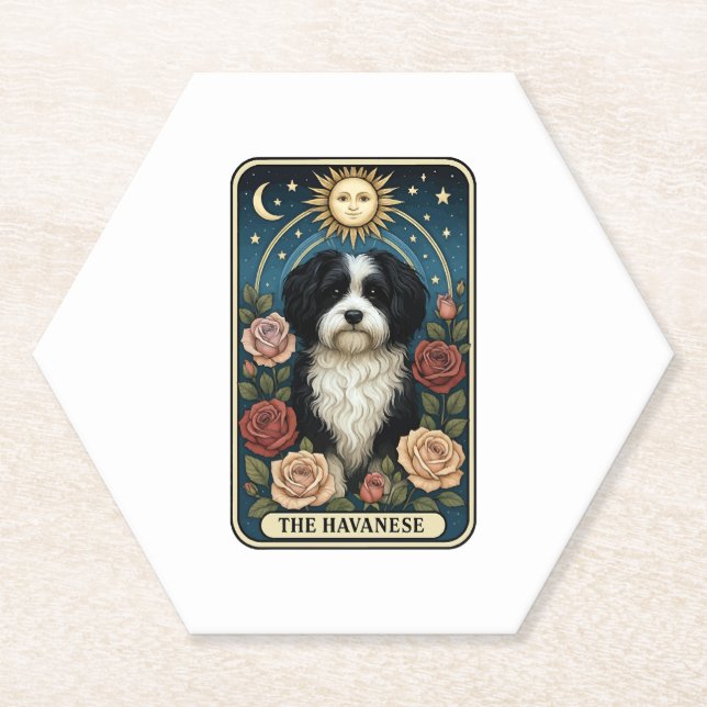 Havanese Paper Coaster (Front)