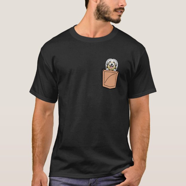 Havanese Pocket Dog T-Shirt (Front)