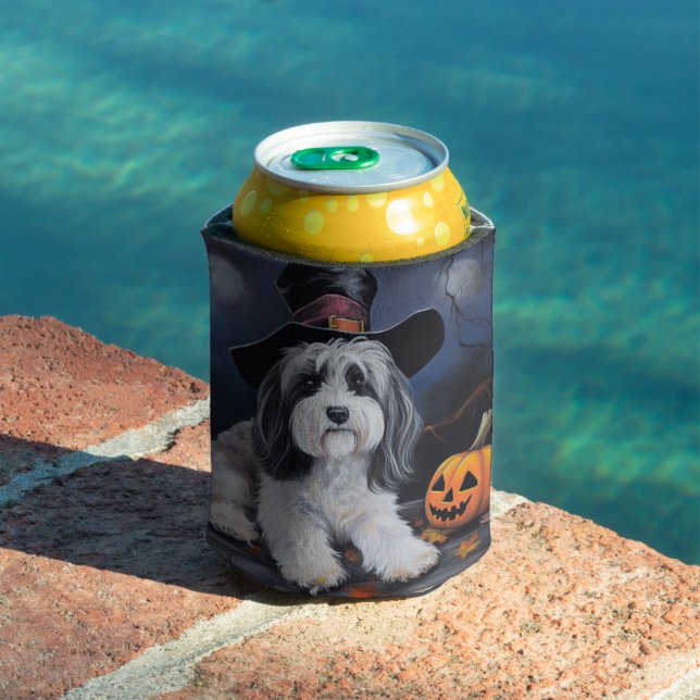 Havanese Pumpkins Halloween Scary Can Cooler (In Situ Pool)