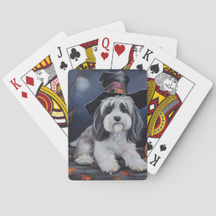 Havanese Pumpkins Halloween Scary Playing Cards