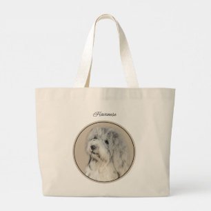 Havanese Puppy, havanese, Cuban Bichon, Bichon Hav Large Tote Bag