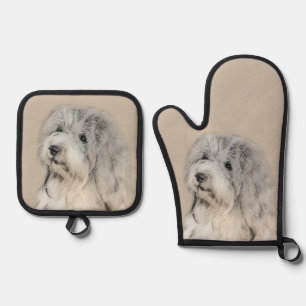 Havanese Puppy, havanese, Cuban Bichon, Bichon Hav Oven Mitt & Pot Holder Set