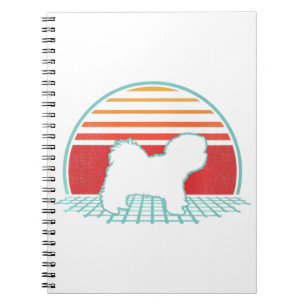 Havanese Retro Vintage Dog Lover 80s Style Gift Notebook