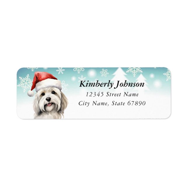 Havanese Return Address Labels (Front)