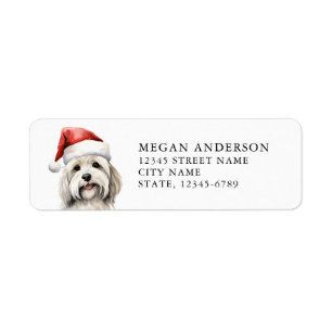 Havanese Return Address Labels