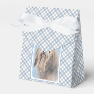 Havanese (Silver) Painting - Cute Original Dog Art Favor Box