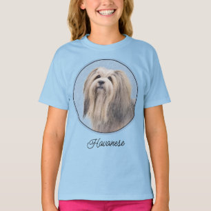 Havanese (Silver) Painting - Cute Original Dog Art T-Shirt