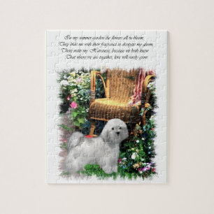 Havanese Summer Garden Jigsaw Puzzle