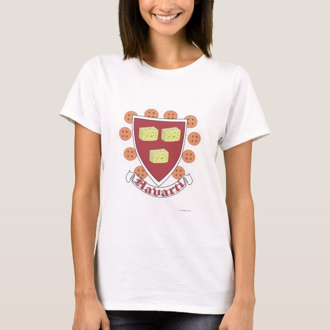 Havarti University Cheesy College Student Motto T-Shirt (Front)
