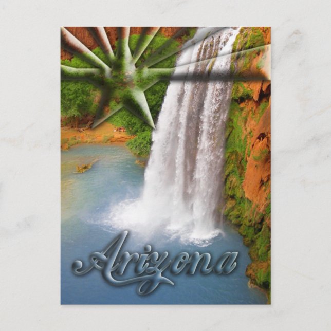 Havasu Falls, Grand Canyon, Arizona USA Postcard (Front)