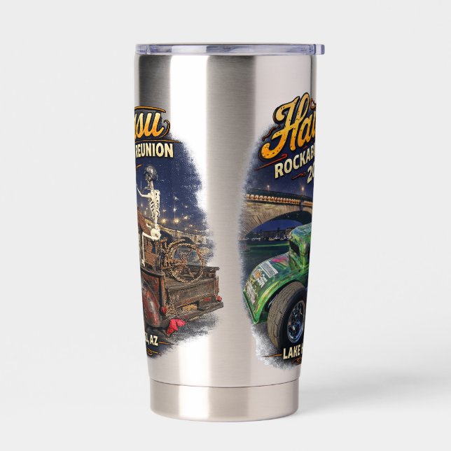 Havasu Rockabilly Reunion 2026 tumbler (Left)