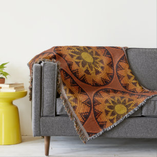 Havasupai Indian Basket Throw Blanket