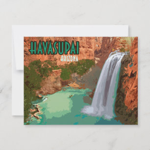 Havasupai Indian Reservation Arizona Flat Card
