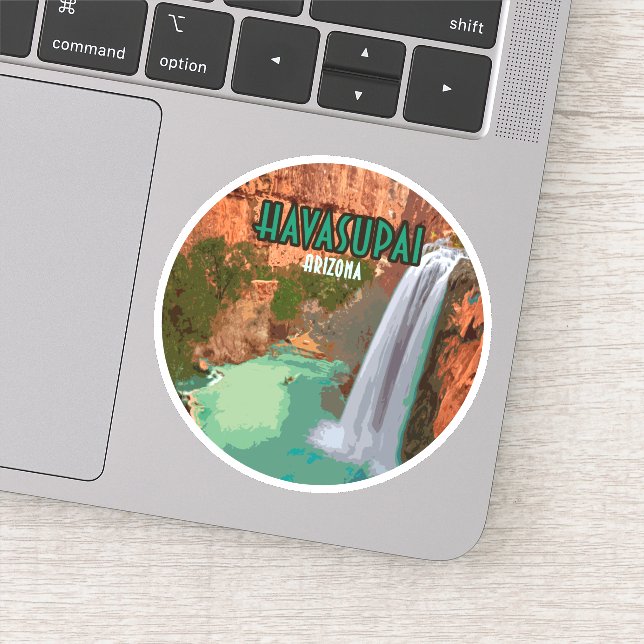 Havasupai Indian Reservation Arizona Mooney Falls (Detail)