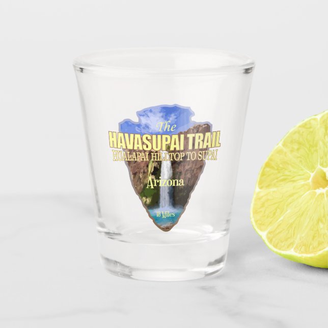 Havasupai Trail (arrowhead) Shot Glass (Front)