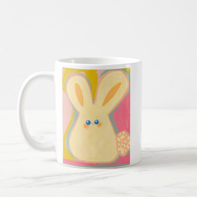 have a awsome day taza de conejo feliz coffee mug (Left)