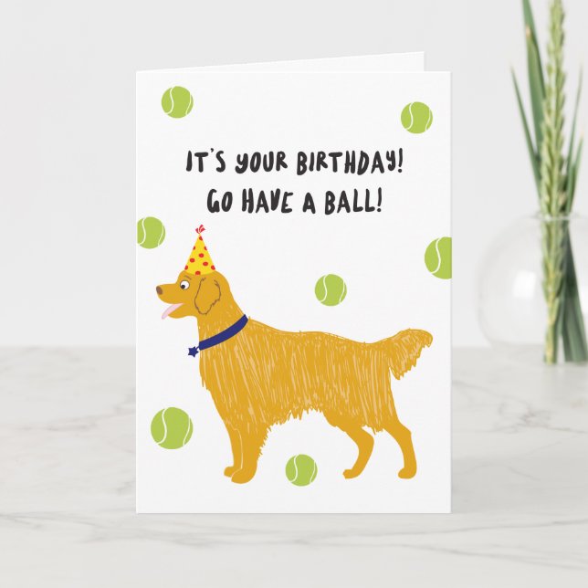 Have a Ball Birthday Card (Front)