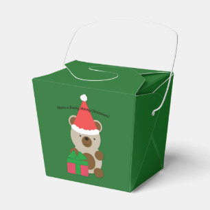 Have a Beary Merry Christmas Bear Favor Box