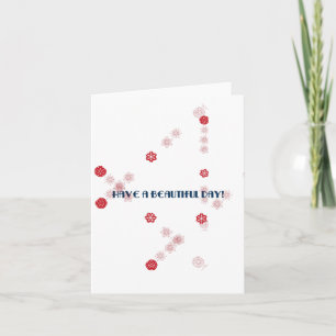 Have a beautiful day, thinking of you card
