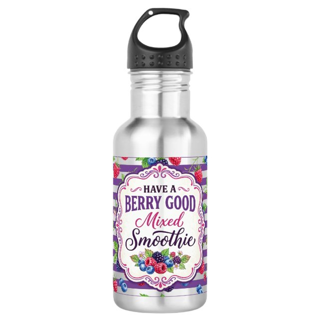 Have a Berry Good Day 532 Ml Water Bottle (Front)