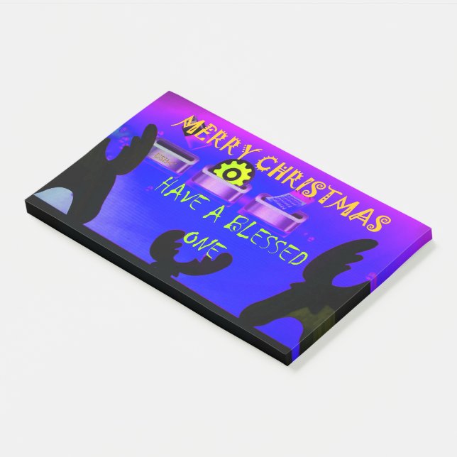 Have a Blessed Merry Christmas – A Festive Digital Post-it Notes (Angled)