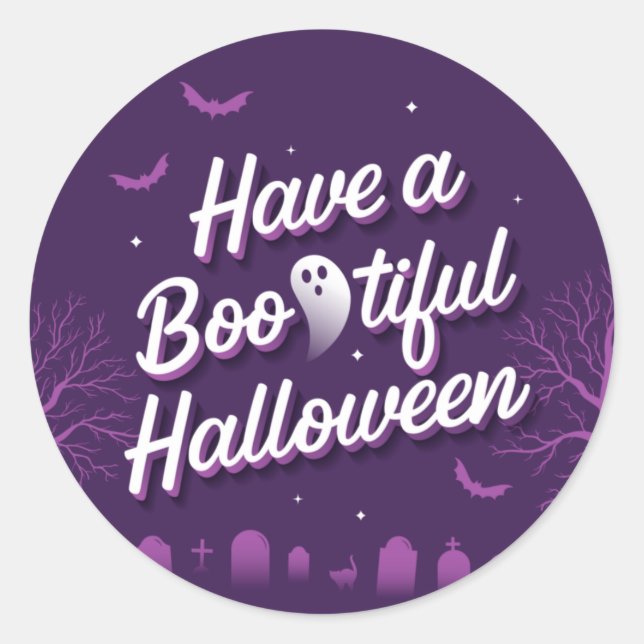 Have a Bootiful Halloween / Stickers (Front)