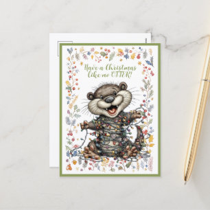 Have A Christmas Like No OTTER! Holiday Postcard