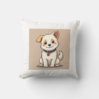 Have a cozy and comfortable rest with a cute puppy throw pillow