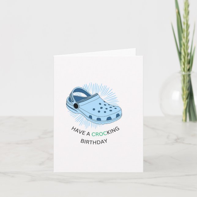 Have A Crocking Puns Birthday Card (Front)