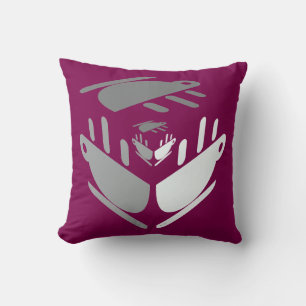 Have A Cup Of Java Deep Wine Throw Pillow