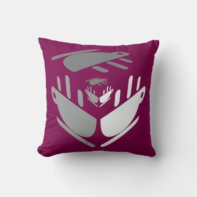 Have A Cup Of Java Deep Wine  Throw Pillow (Front)