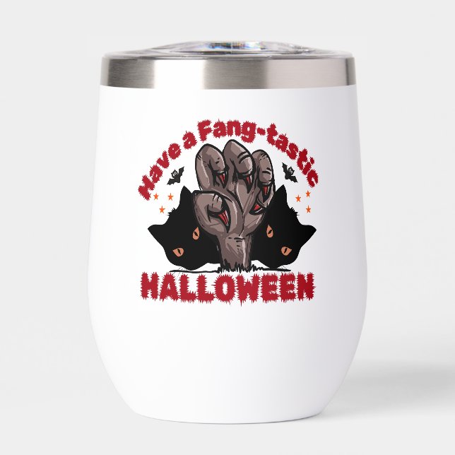 Have A Fang-Tastic Halloween Monster Hand Design (Front)