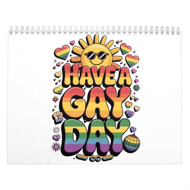 Have a Gay Day LGBT Pride Month  Calendar (Cover)