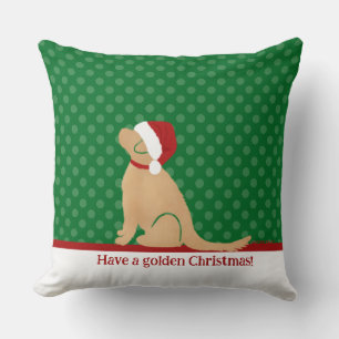 Have a Golden Christmas Throw Pillow