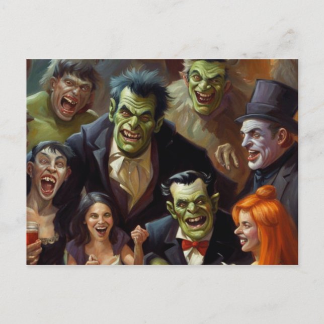 Have A Goulish Halloween Says Monster Mash Card (Front)