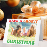 Have a Groovy Christmas Cute Hippie Photo