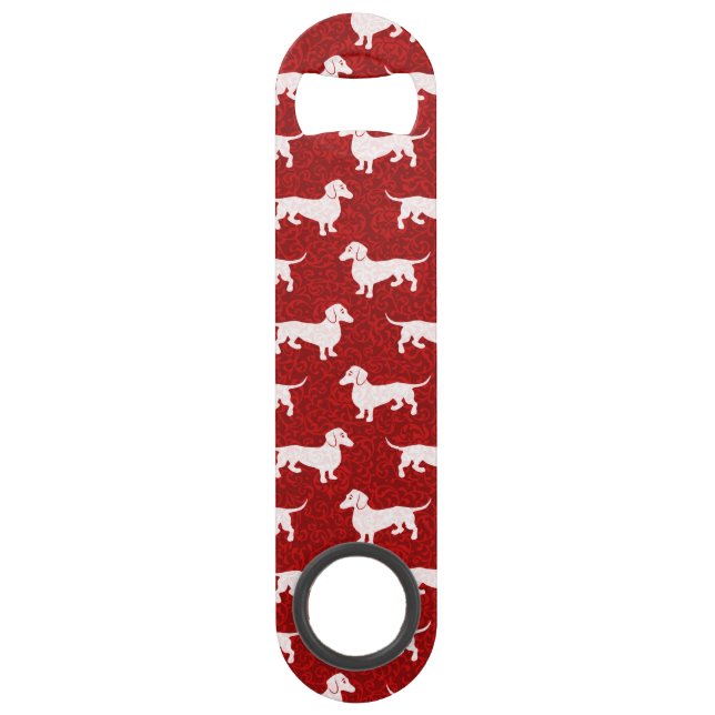 Have a Happy Dachshund Christmas Bar Key (Front)