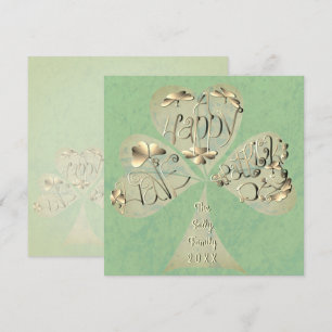 "Have a Happy St. Patrick's Day" Hand-written Than Thank You Card