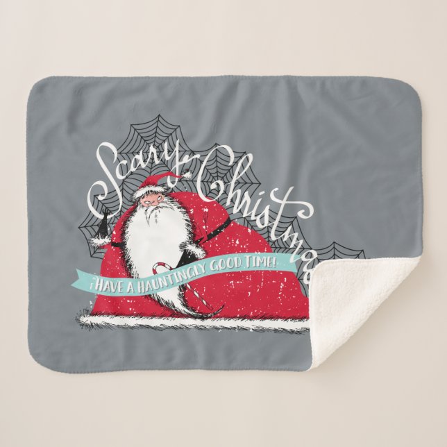 Have A Hauntingly Good Time! Sherpa Blanket (Front (Horizontal))