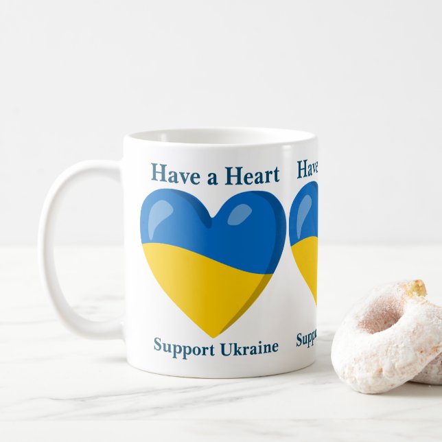 Have a Heart - Support Ukraine Gift Mug (With Donut)