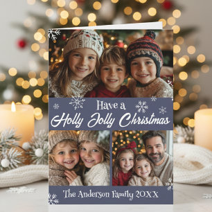 Have A Holly Jolly Christmas Custom Photo Holiday Card