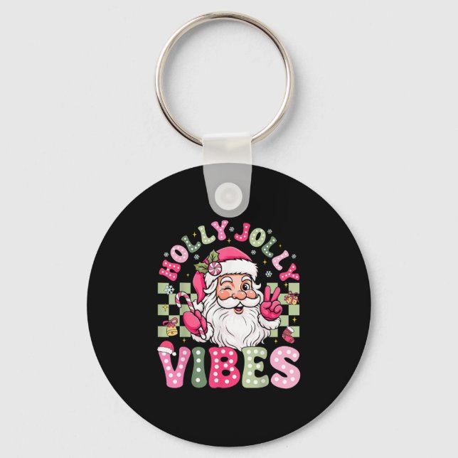 Have A Holly Xmas Jolly Christmas Coquette Vibes W Keychain (Front)